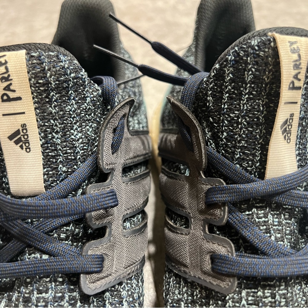 adidas Black & Navy Parley Knit Running Sneakers